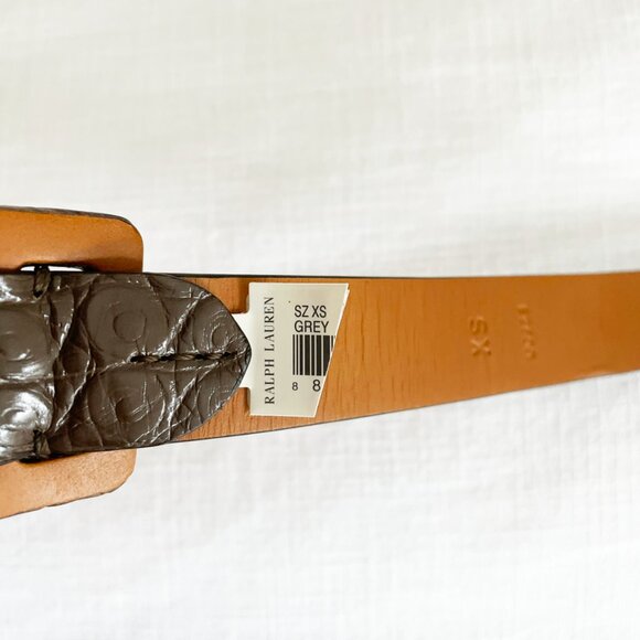 Brand new Ralph Lauren Purple Label Alligator belt XS Made in Italy - Picture 2 of 12